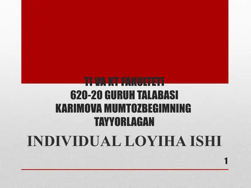 Uslubiy ko`rsatmalarni yaratish va chop etish tartibi bilan tanishish