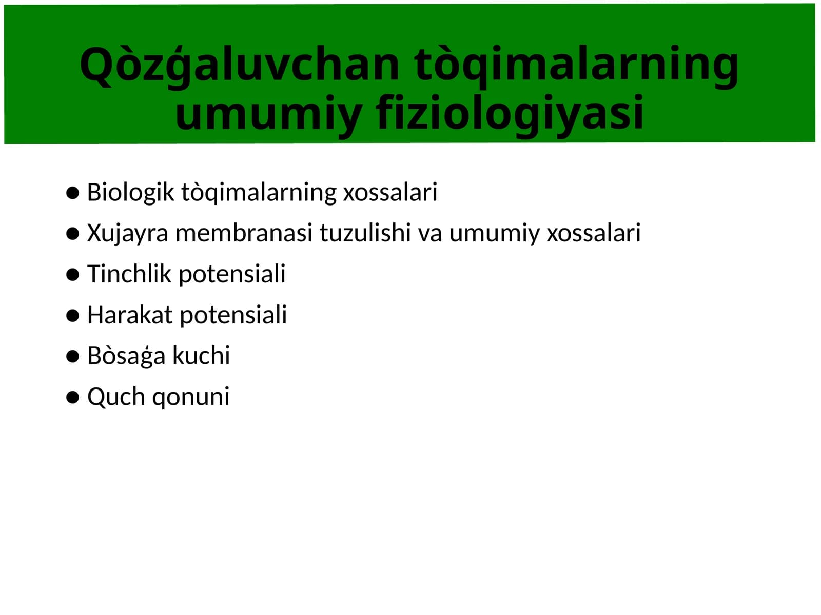mustaqil ish. prezintatsiya