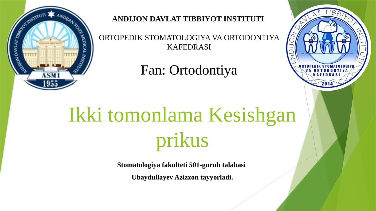 Ikki tomonlama Kesishgan prikus
