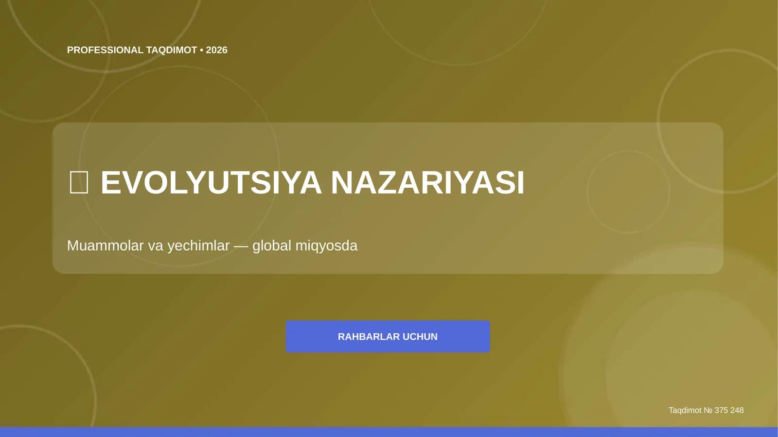 EVOLYUTSIYA NAZARIYASI