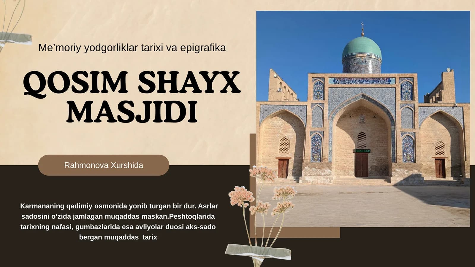QOSIM SHAYX MASJIDI