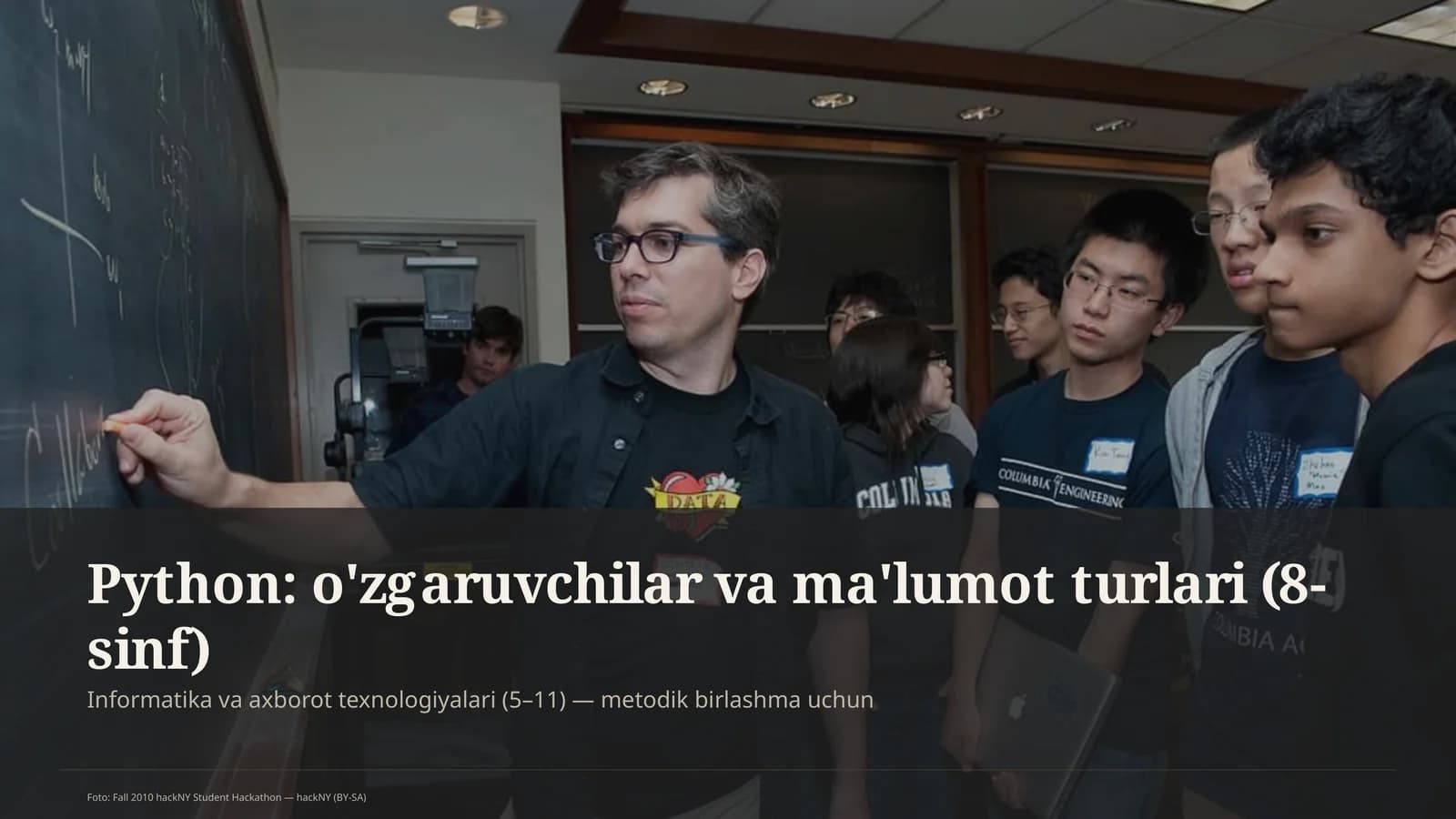 Informatika va axborot texnologiyalari (5–11) — metodik birlashma uchun