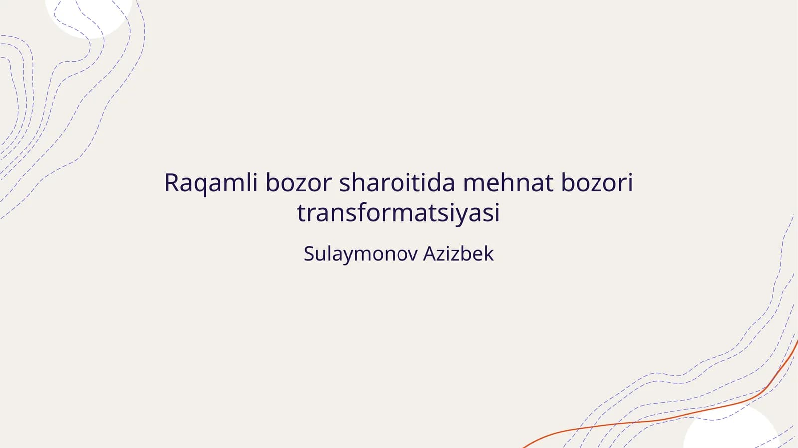 Raqamli bozor sharoitida mehnat bozori transformatsiyasi