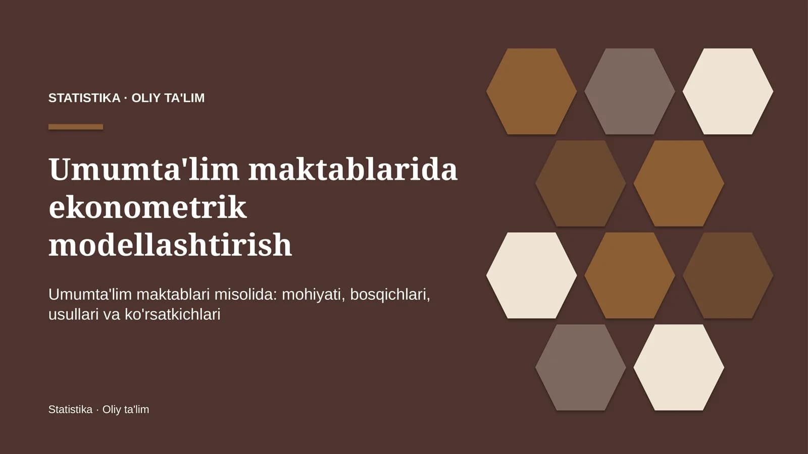 umumta'lim maktablarida ekonometrik modellashtirish 1642