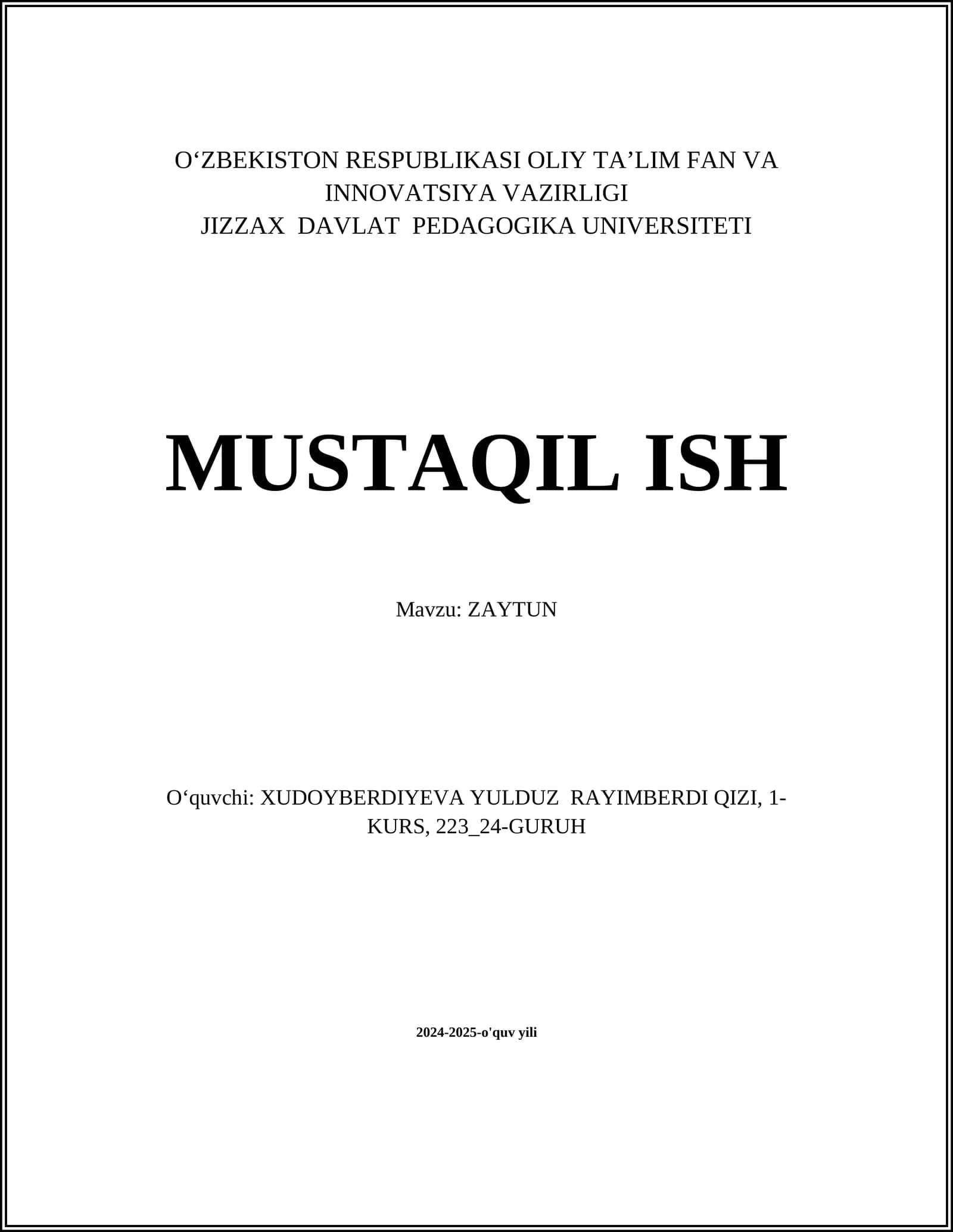 ZAYTUN