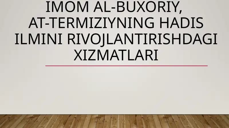Imom Buxoriy