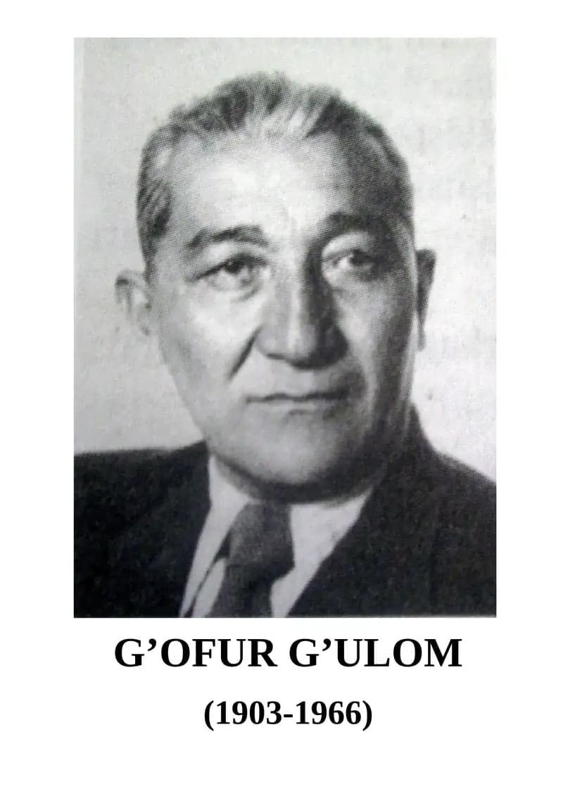 G’OFUR G’ULOM portreti