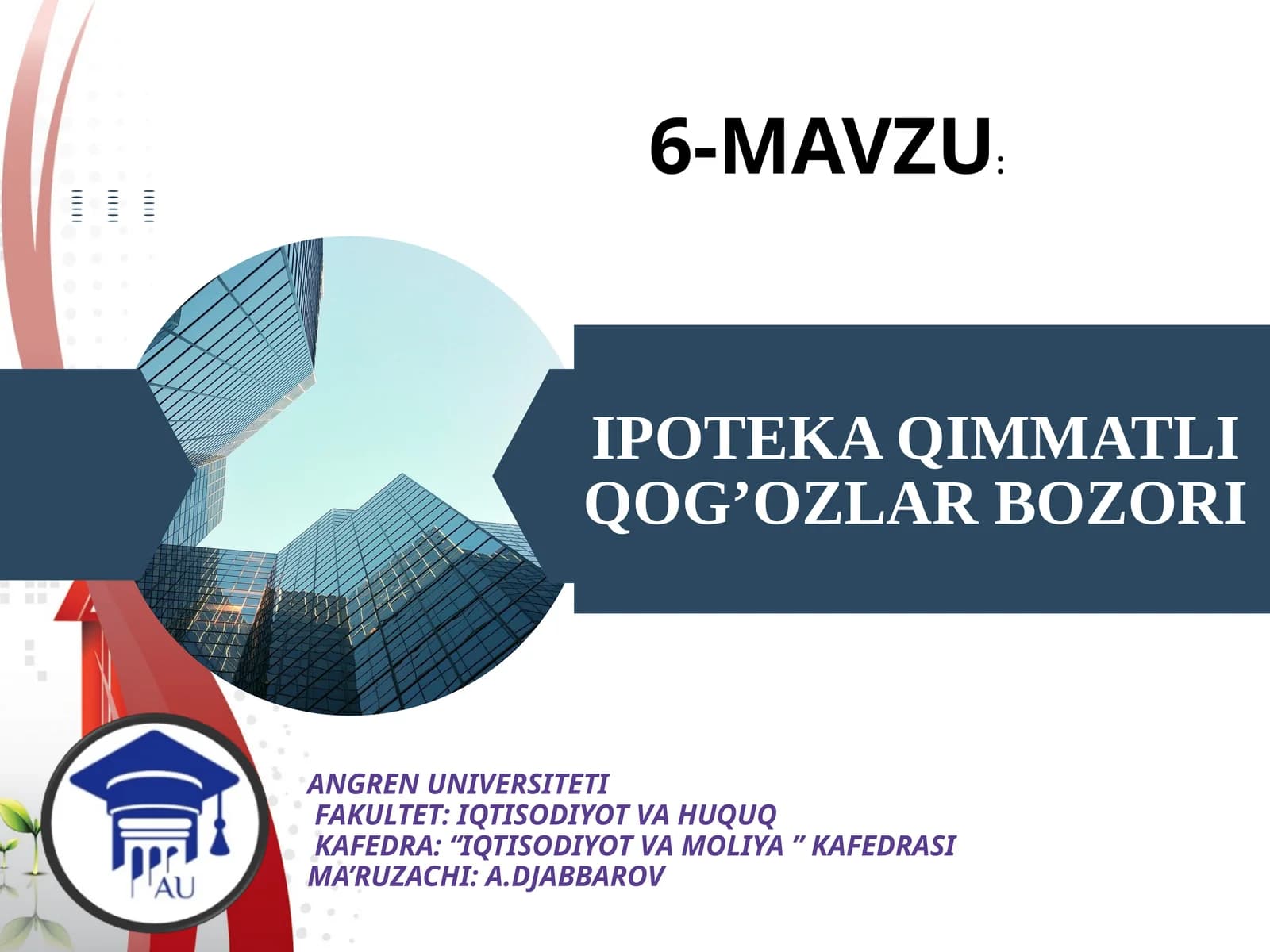 IPOTEKA QIMMATLI QOG’OZLAR BOZORI