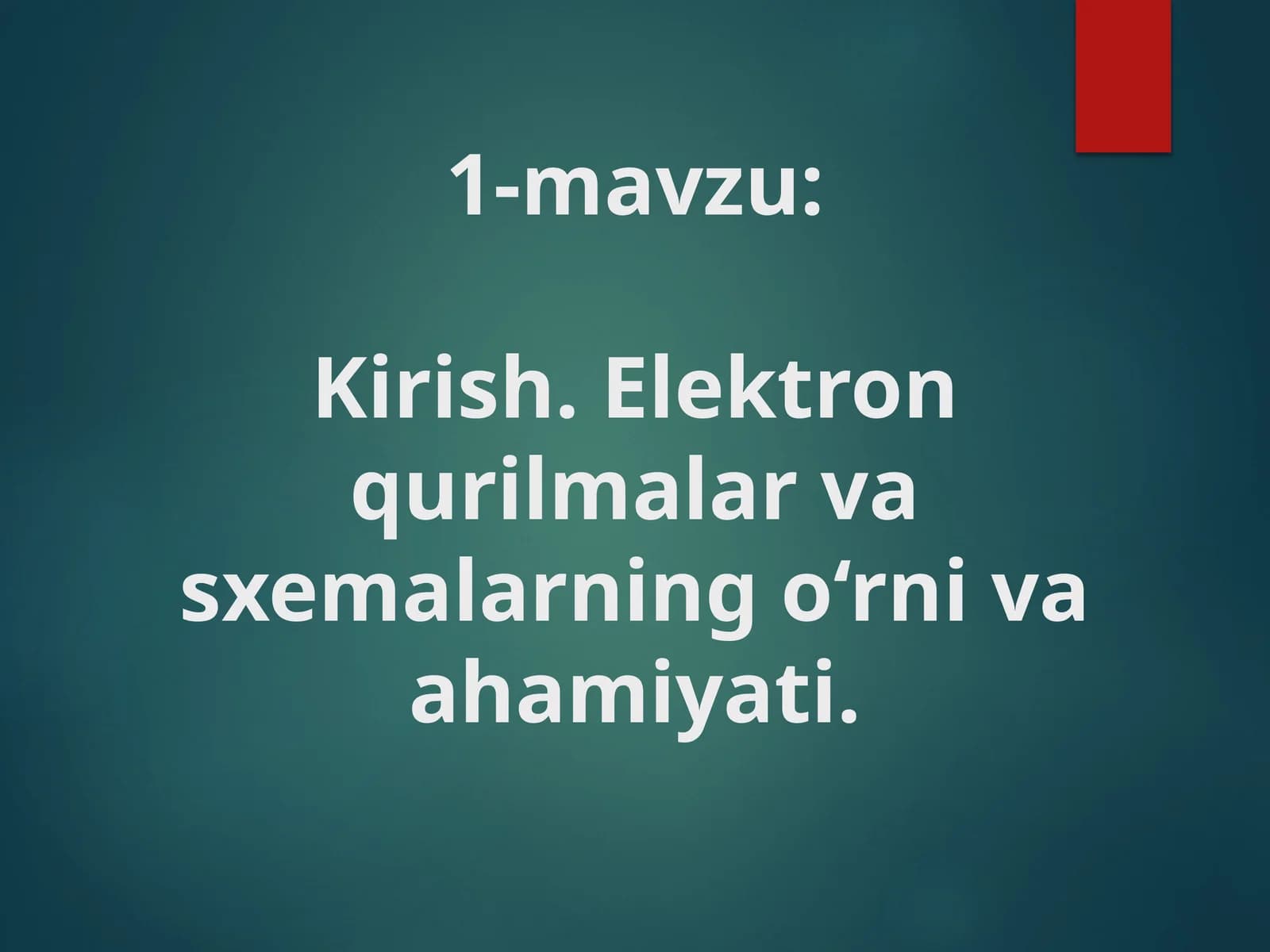 Elektronik qurilmalar