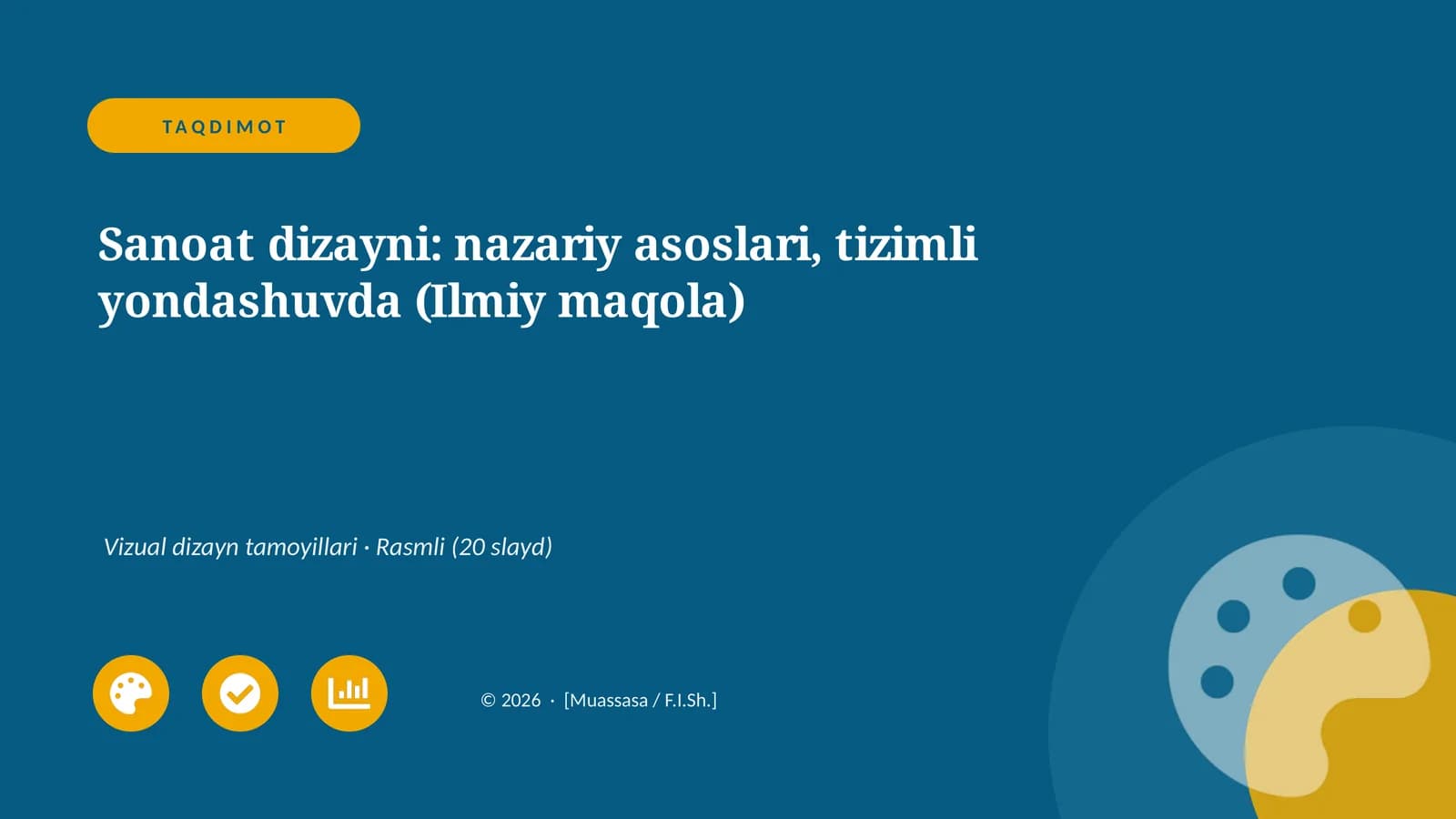 Sanoat dizayni: nazariy asoslari, tizimli yondashuvda (Ilmiy maqola)