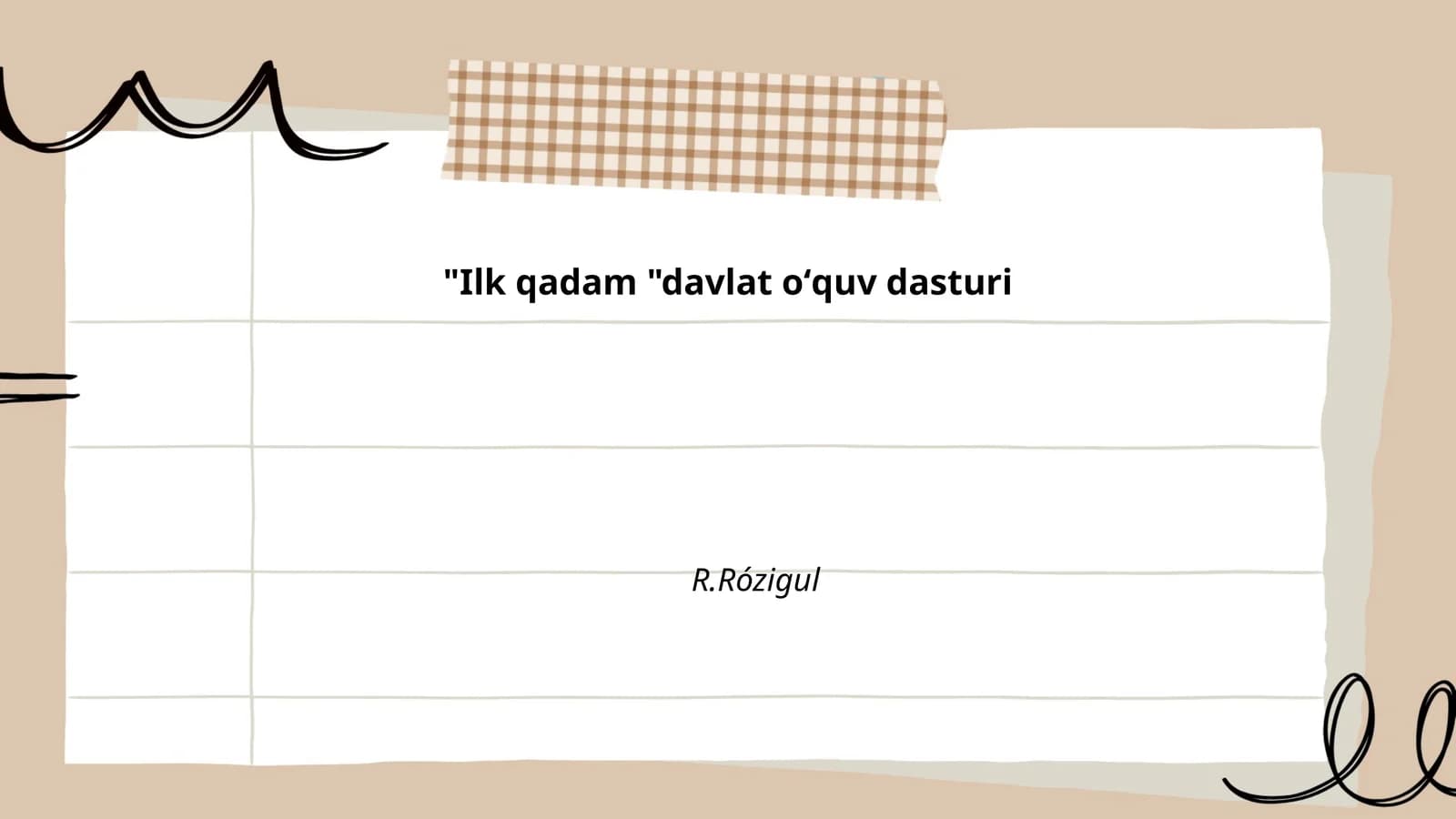 Ilk qadam davlat oʻquv dasturi