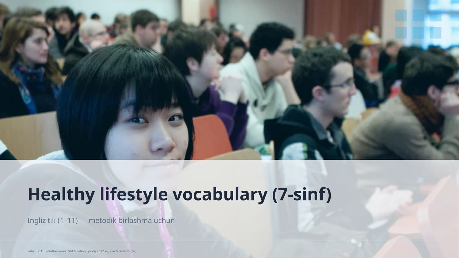 Healthy lifestyle vocabulary (7-sinf)