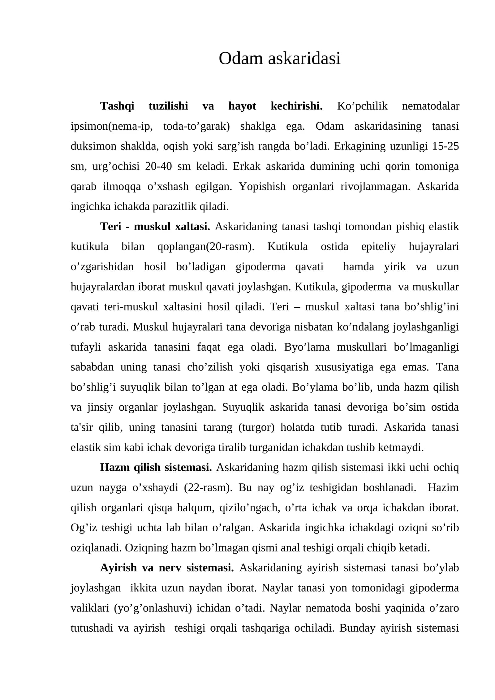 Odam askaridasi