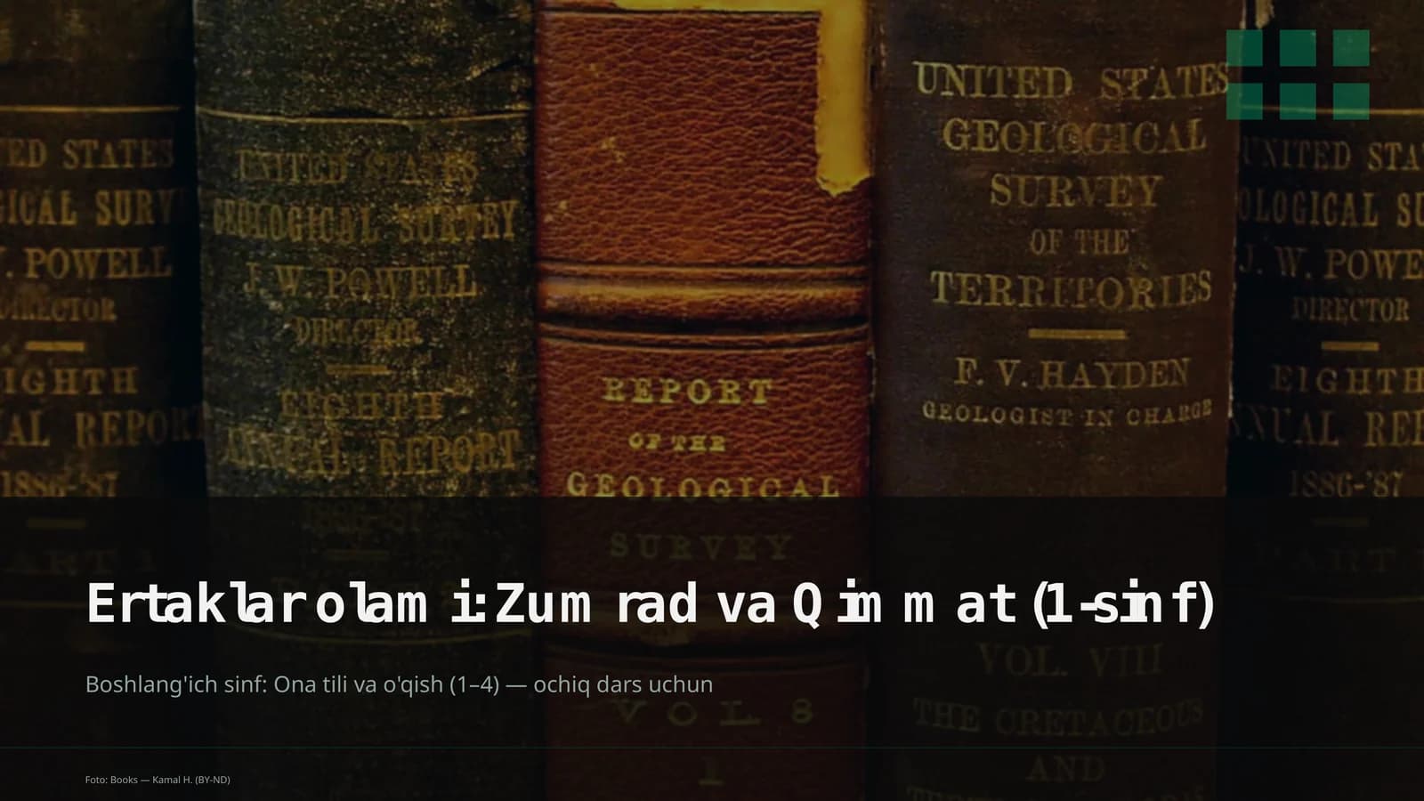 Ertaklar olami: Zumrad va Qimmat (1-sinf)