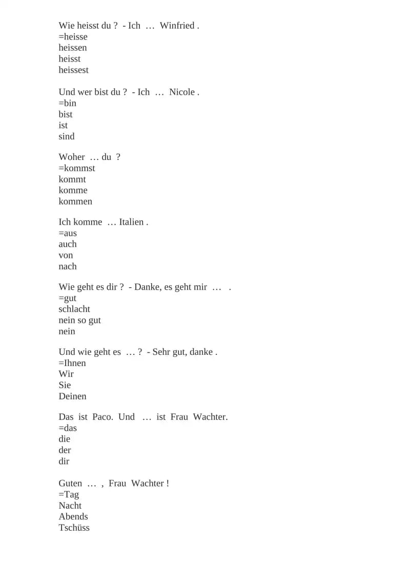 Wie heisst du?