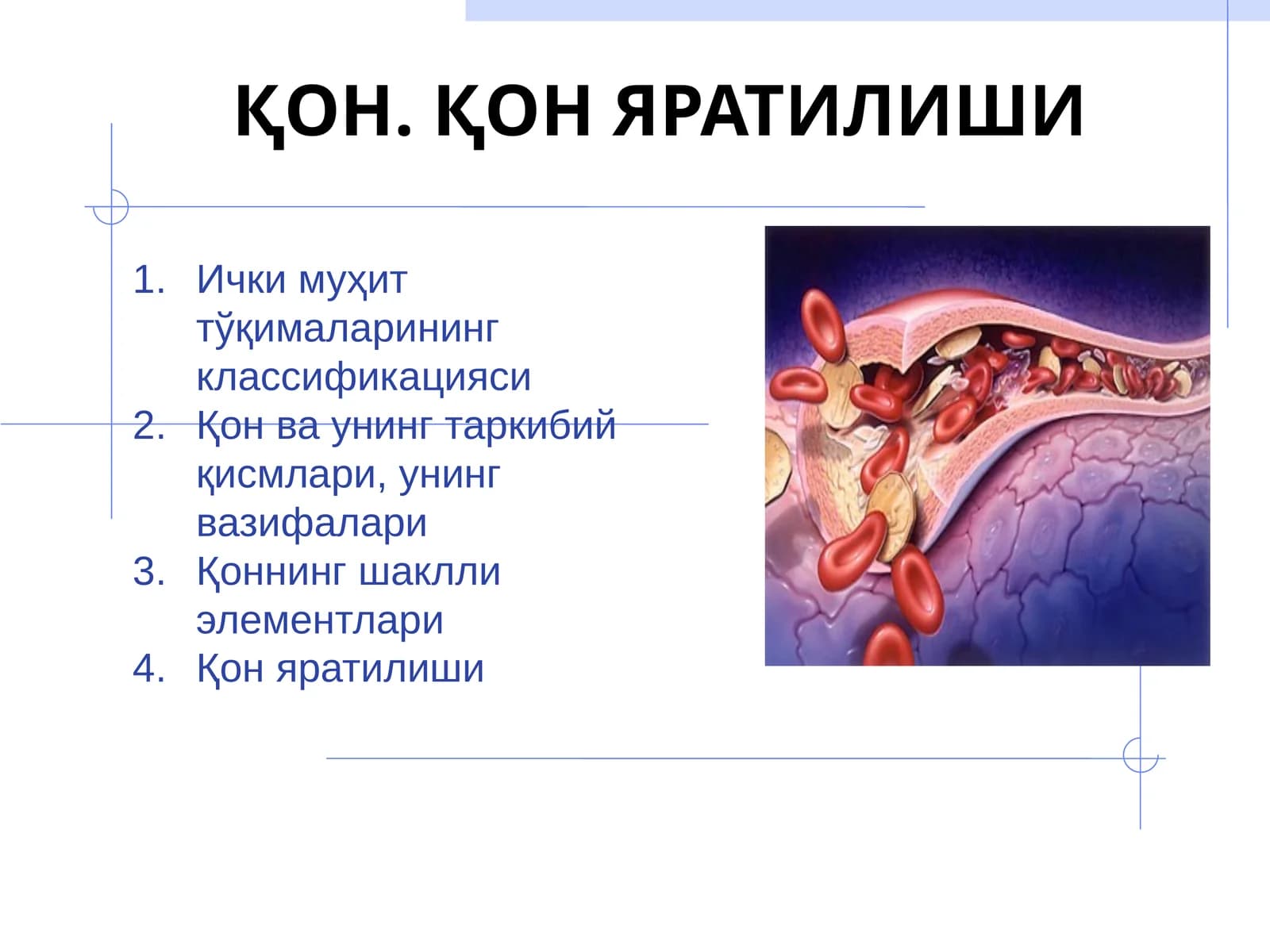 ҚОН ЯРАТИЛИШИ