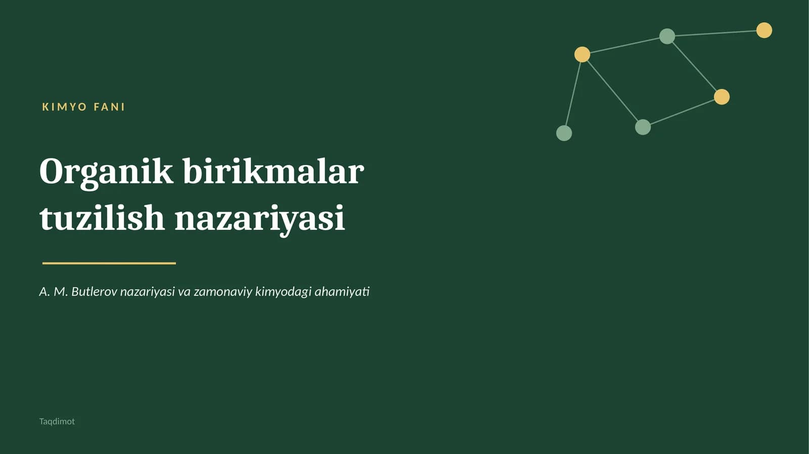 Organik birikmalarni tuzilish nazariyalari