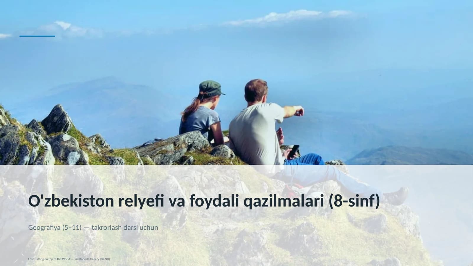 O'zbekiston relyefi va foydali qazilmalari (8-sinf)
