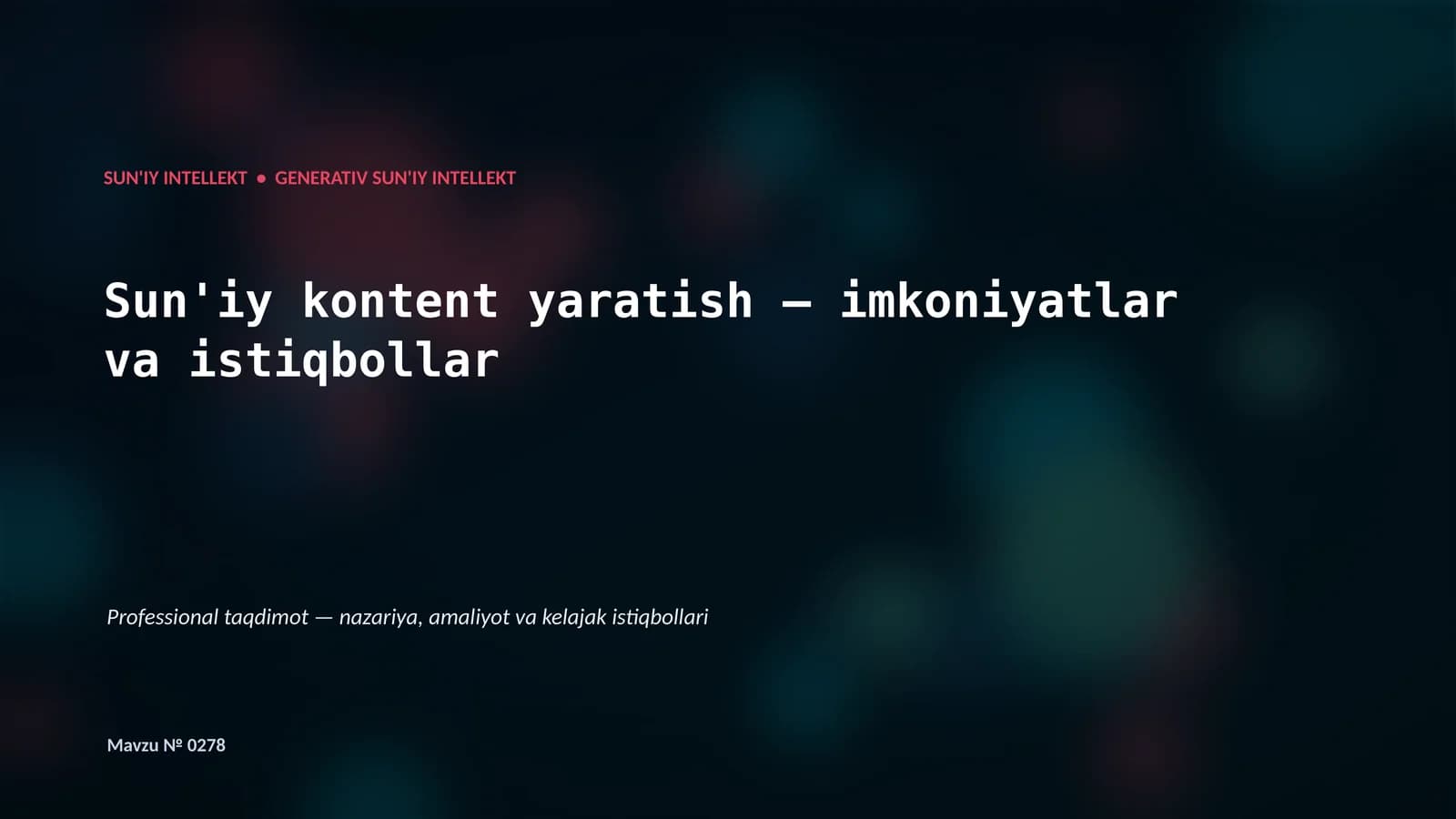 Generativ AI