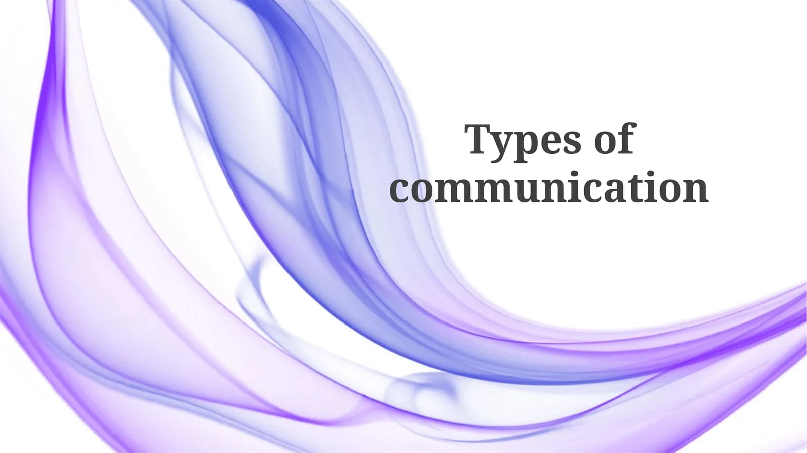 Verbal Communication