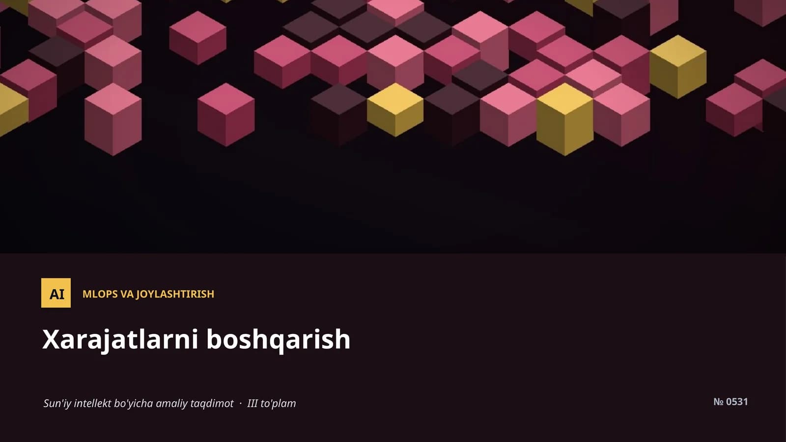 MLOPS VA JOYLASHTIRISH