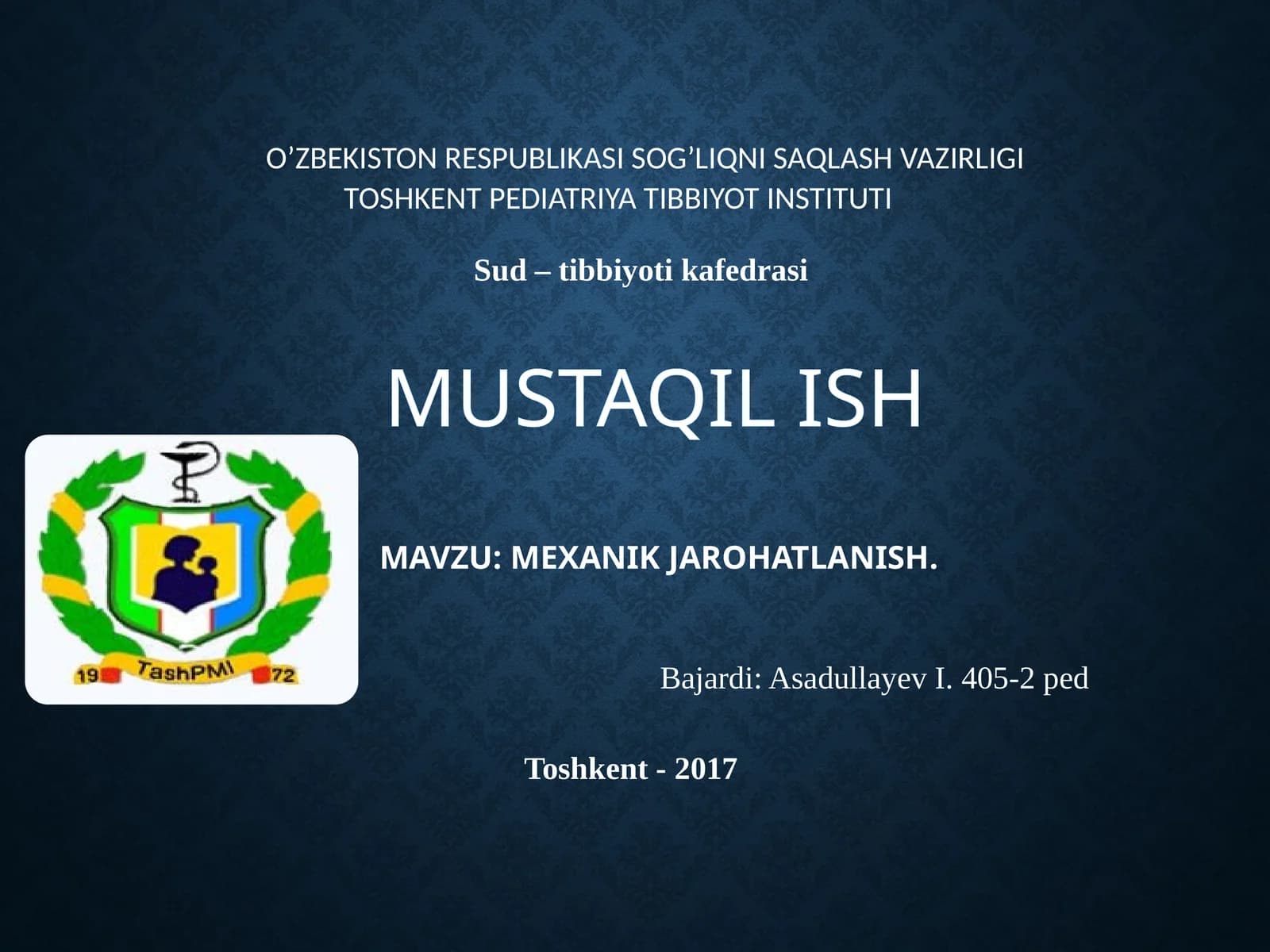 MEXANIKJAROHATLANISH