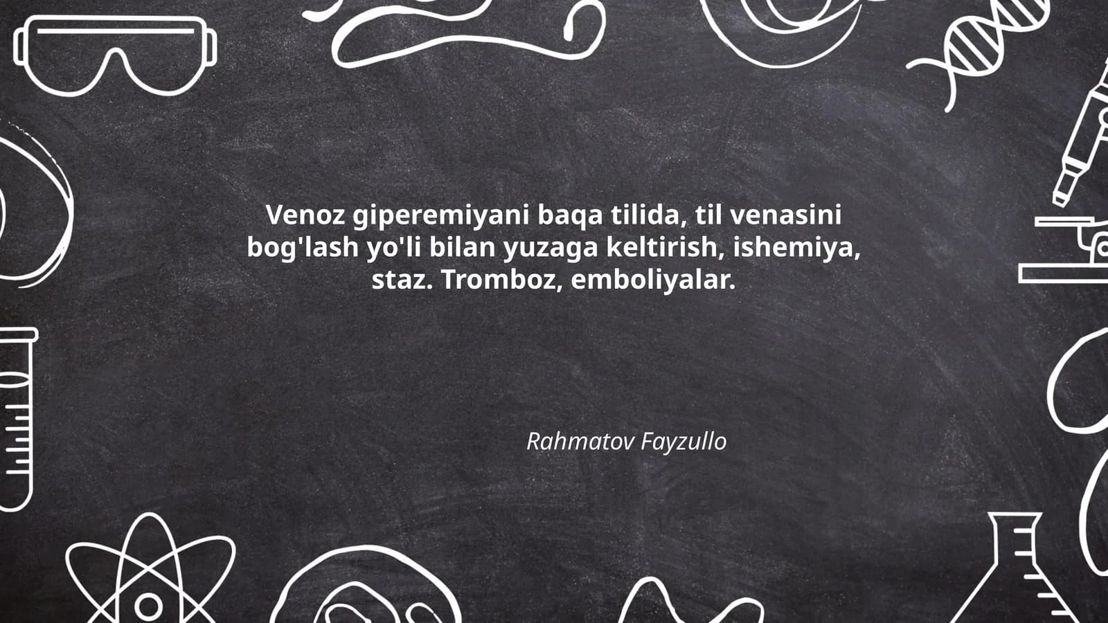 Baqa tilida venoz giperyemiyaning patofiziologiyasi