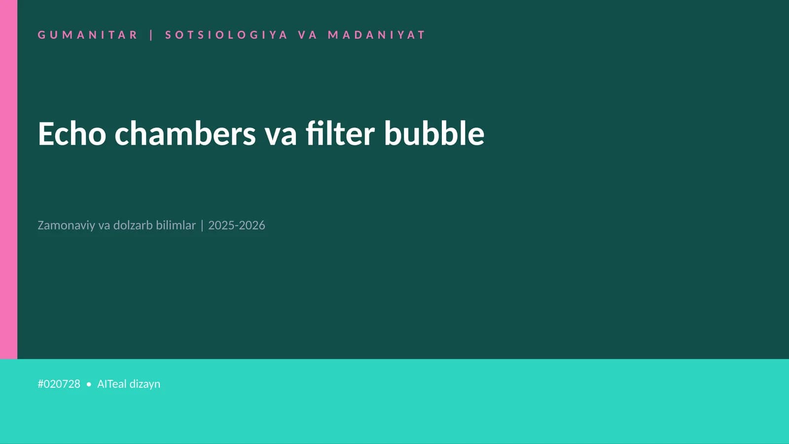 Echo chambers va filter bubble