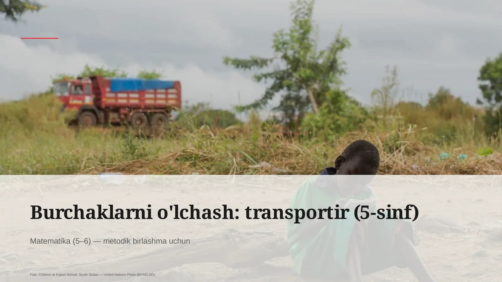 Burchaklarni o'lchash: transportir (5-sinf)