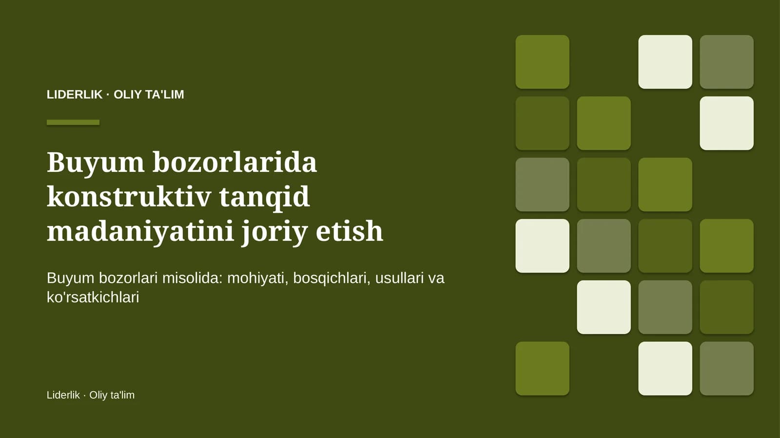 buyum bozorlarida konstruktiv tanqid madaniyatini joriy etish 1353