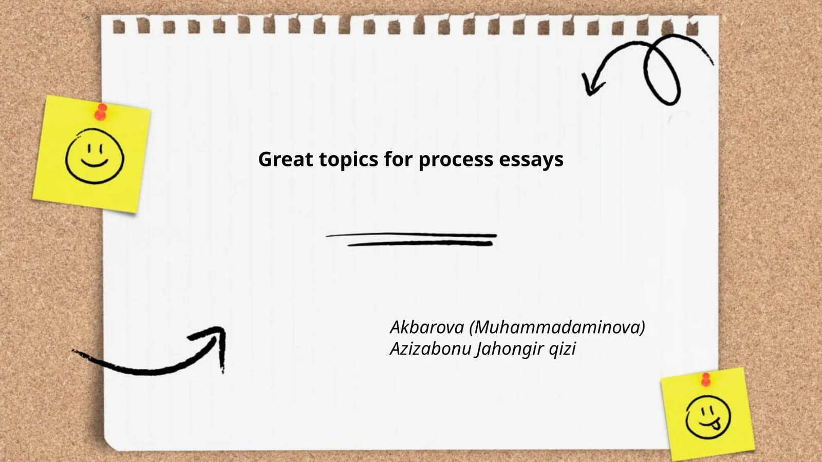 Great topics for process essays