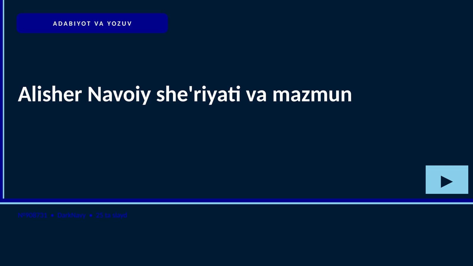 Alisher Navoiy she'riyati va mazmun