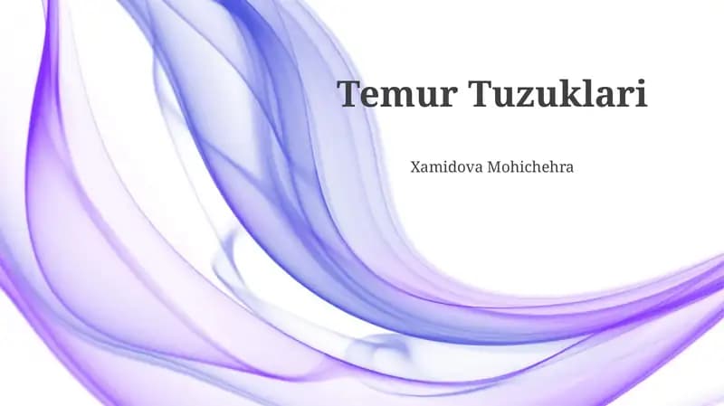 Temur Tuzuklari