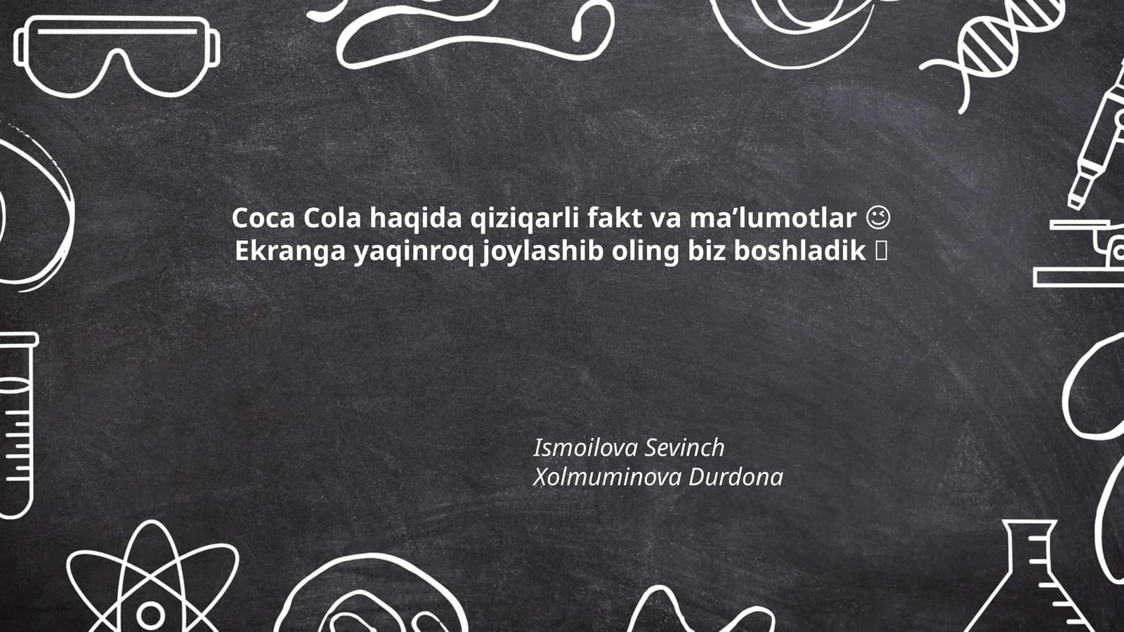 Coca-Cola haqida qiziqarli fakt va maʼlumotlar 😉