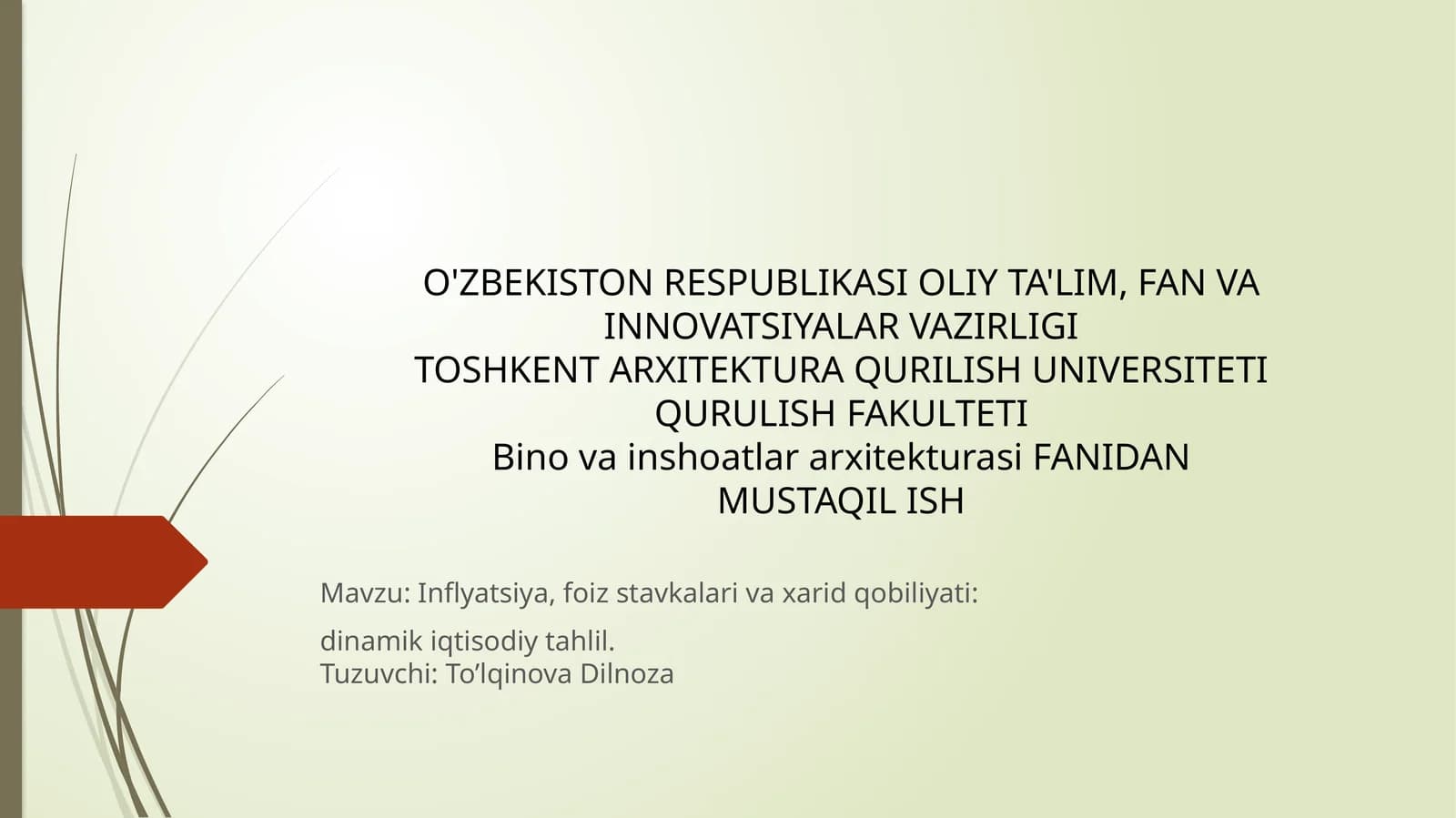 Inflyatsiya, foiz stavkalarini vaxarid qobiliyati: dinamik iqtisodiy tahlil