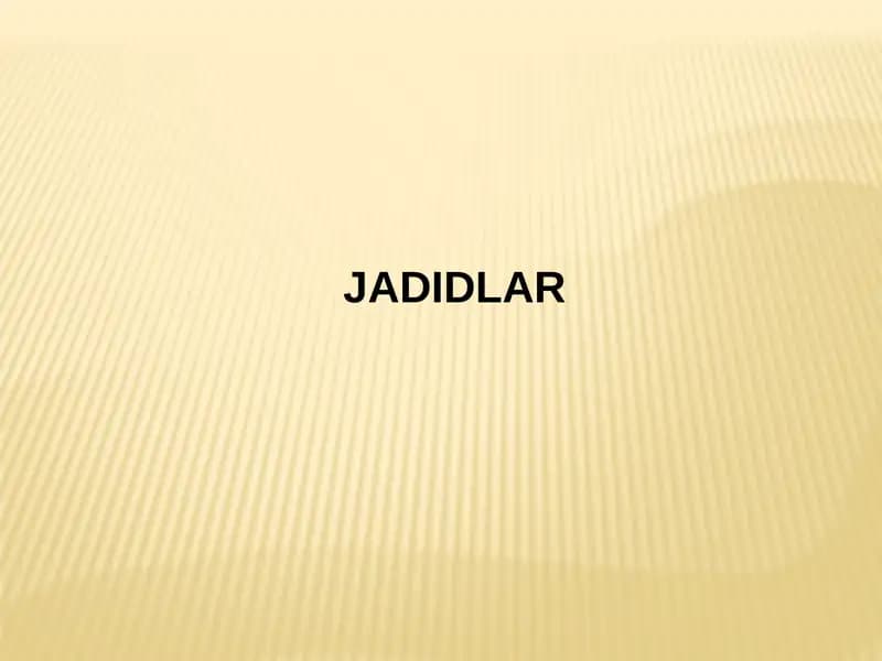 JADIDLAR