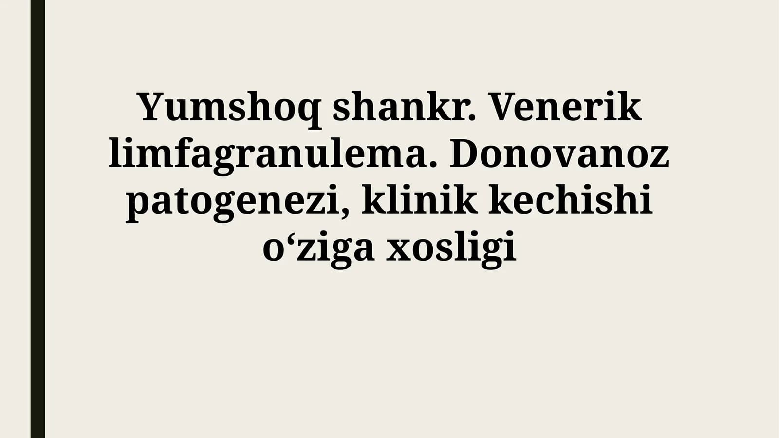 Yumshoq shankr va Limfogranulema venerum: Patogenez va Klinik Kechish