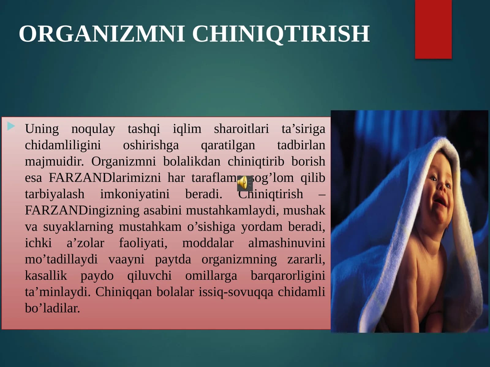 ORGANIZMNI CHINIQTIRISH