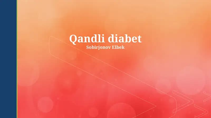 Qandli diabet