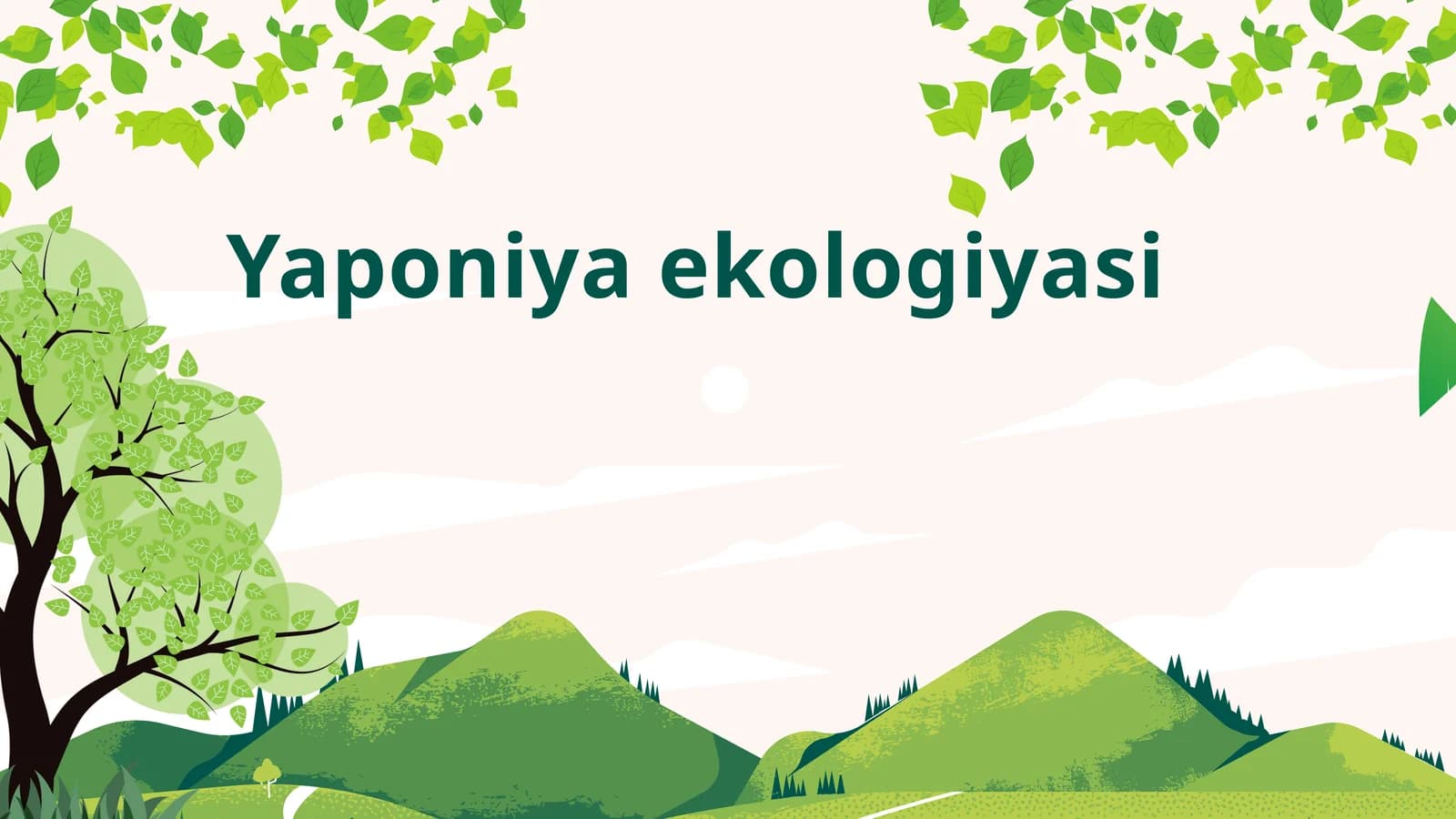Yaponiya ekologiyasi