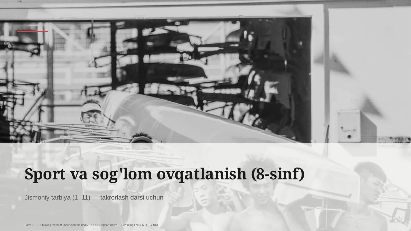 Sport va sog'lom ovqatlanish (8-sinf)