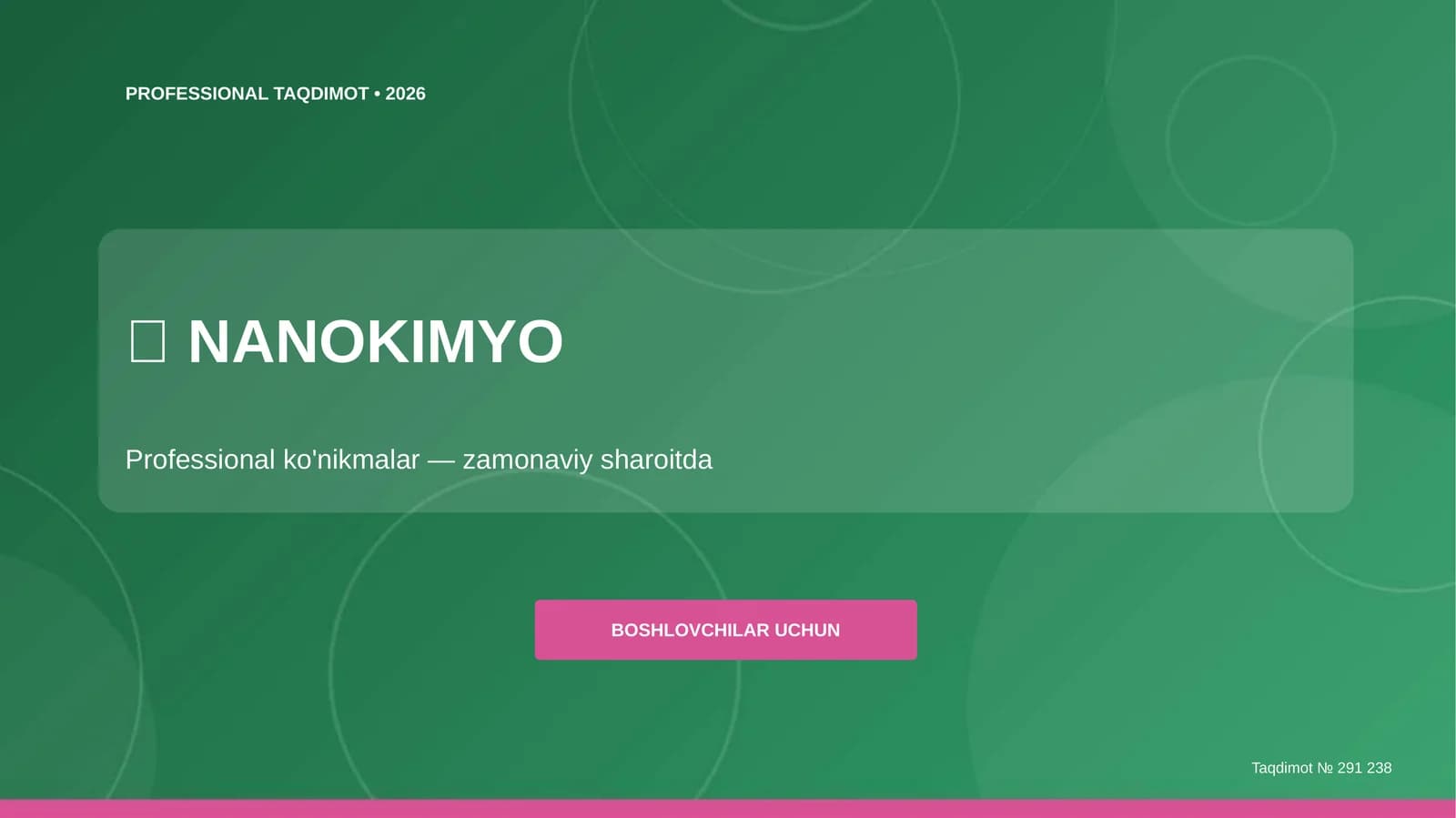 Nanokimyo