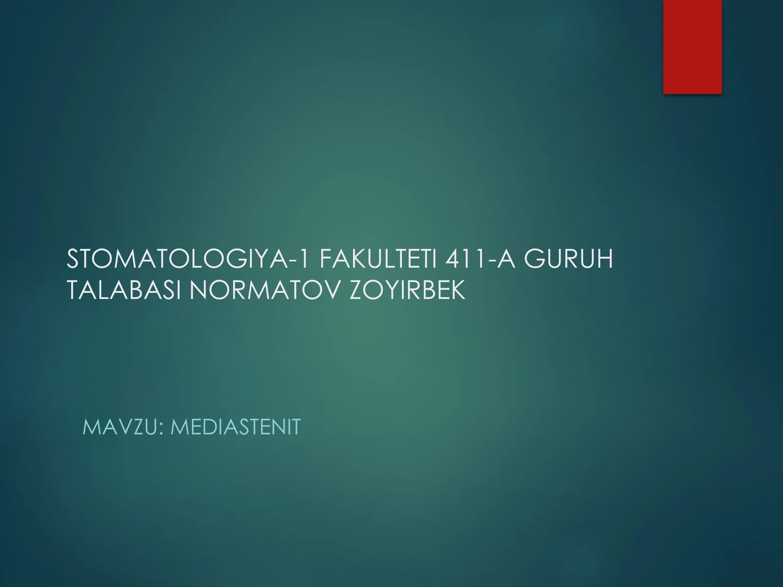 MEDIASTENIT