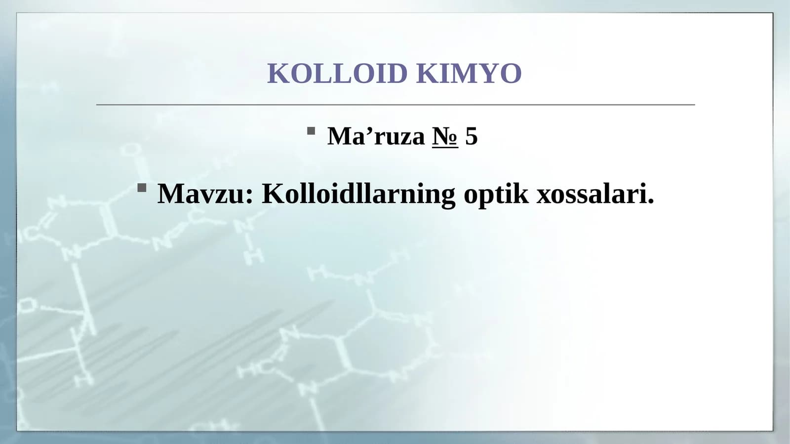 Kolloid Kimyo