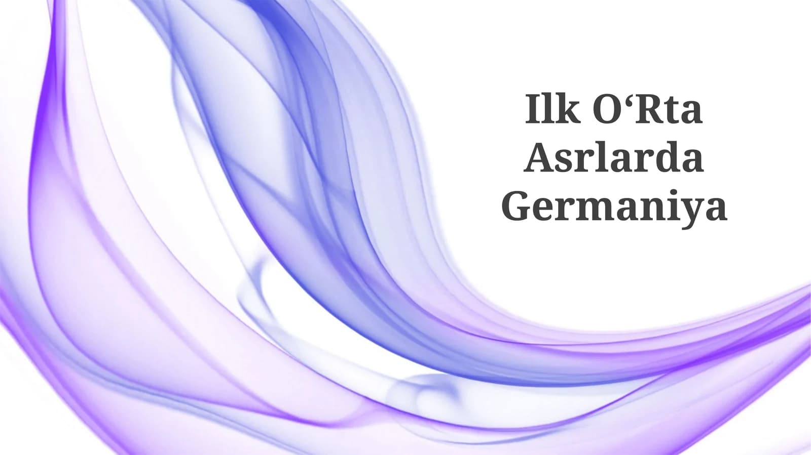 Ilk OʻRta Asrlarda Germaniya