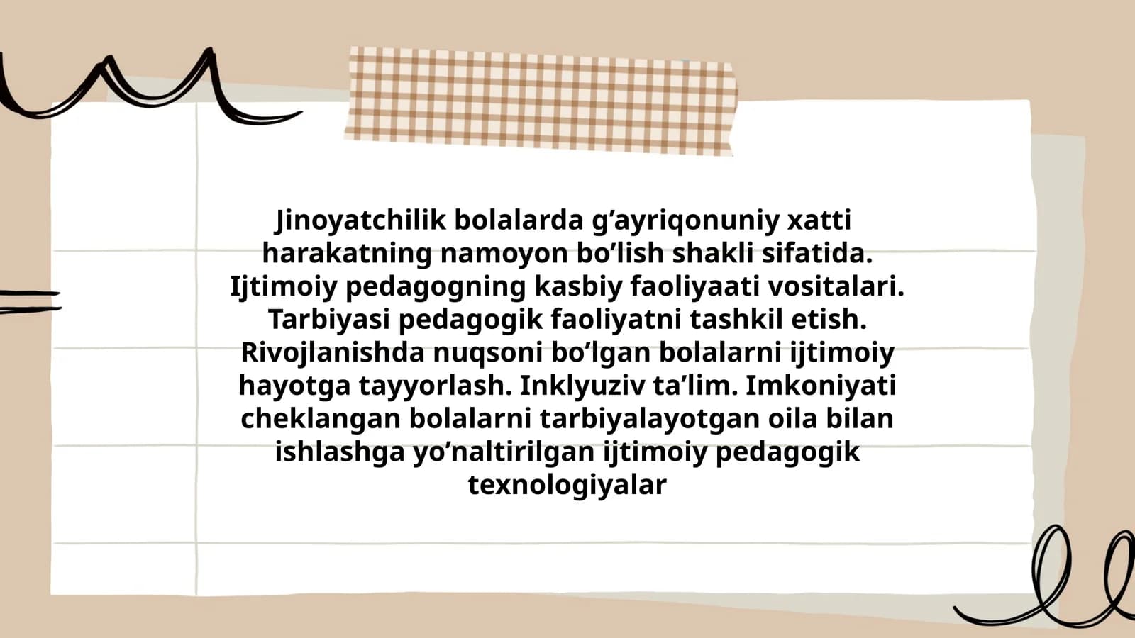 Ijtimoiy pedagogik texnologiyalar
