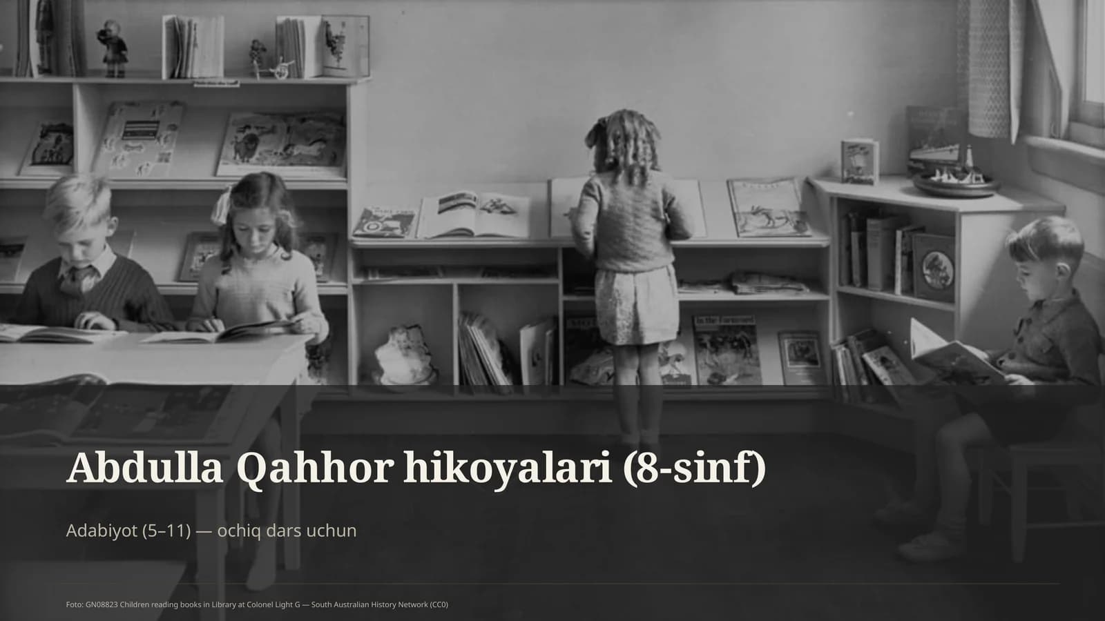 Abdulla Qahhor hikoyalari (8-sinf)
