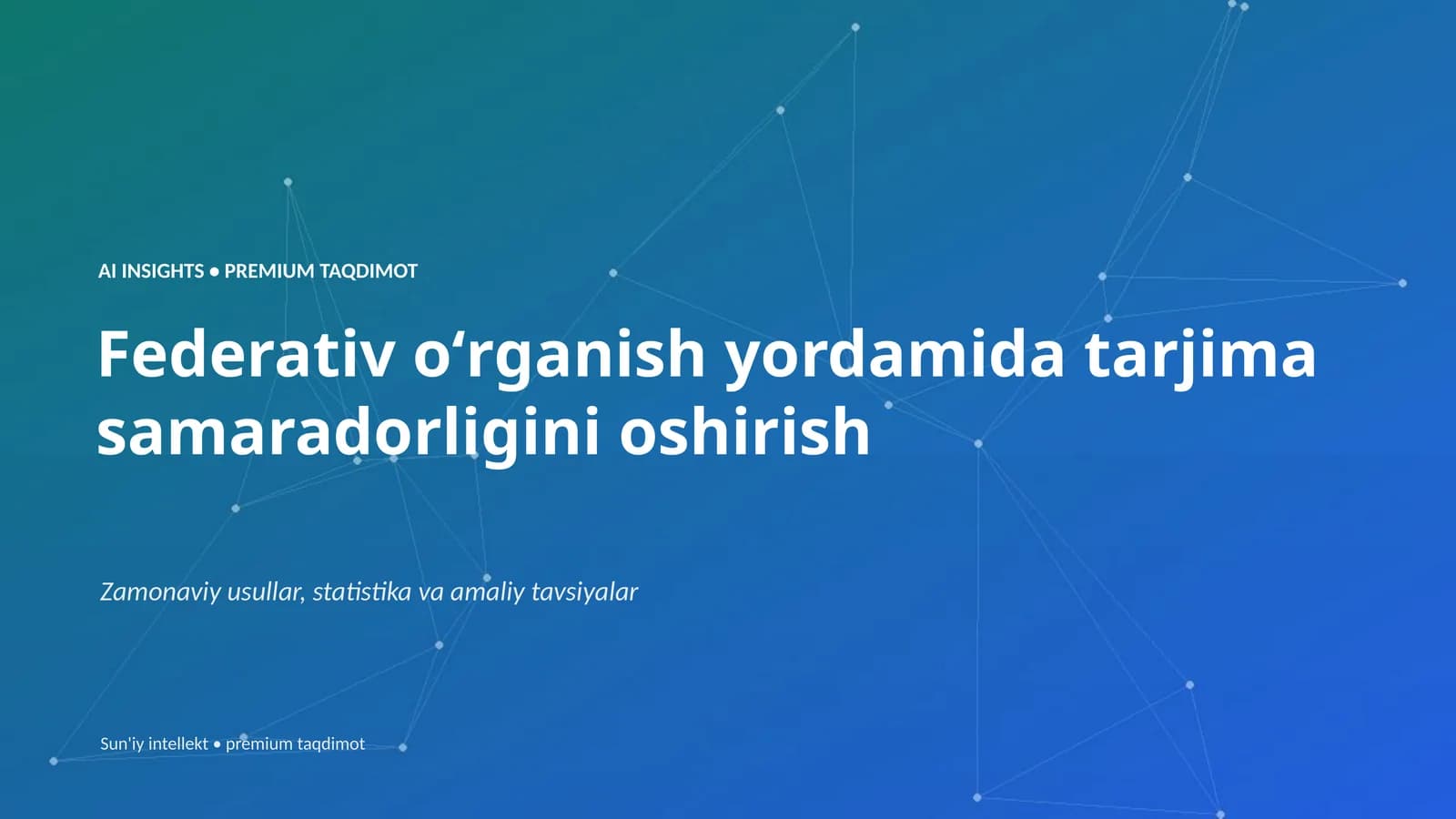 PREMIUM TAQDIMOT