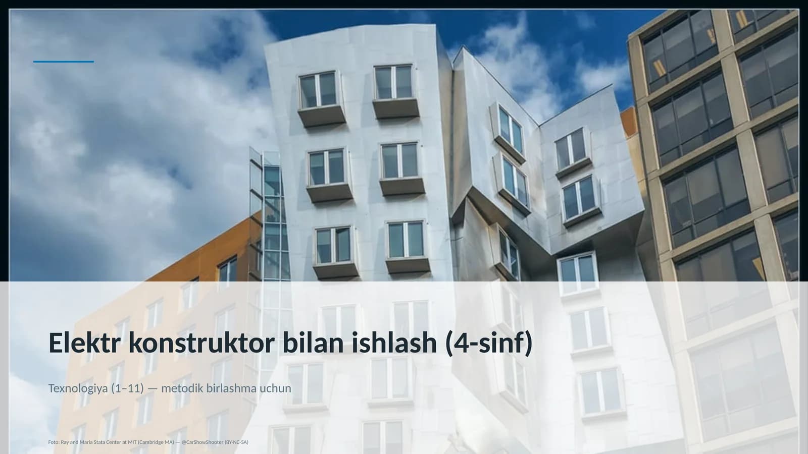 Elektr konstruktor bilan ishlash (4-sinf)
