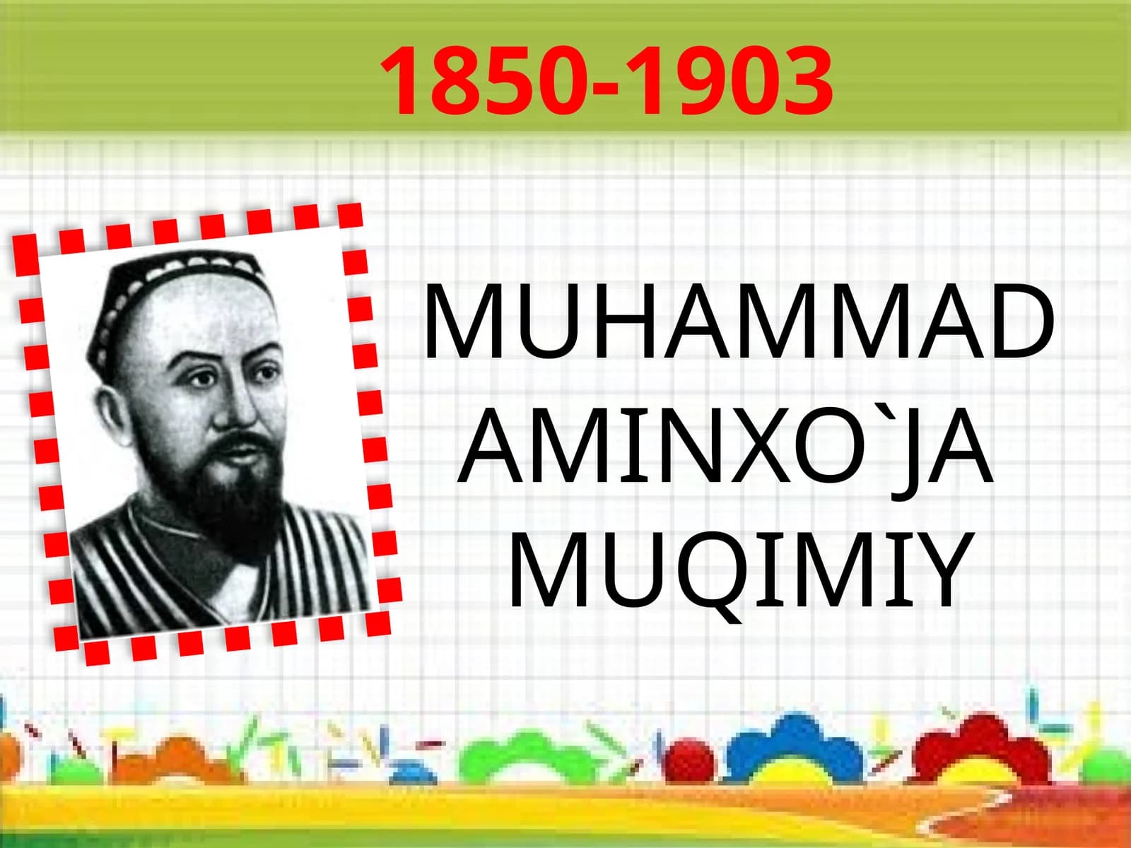 6-sinf Adabiyot fanidan Muqimiy Tanobchilar hikoyasi dars taqdimot